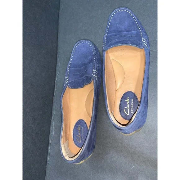Clarks Artisan Navy Loafers sz. 6.5 - Picture 4 of 5
